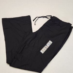 Cherokee Workwear Womens Modern Classic Drawstring Medium Scrub Pant Black NWT